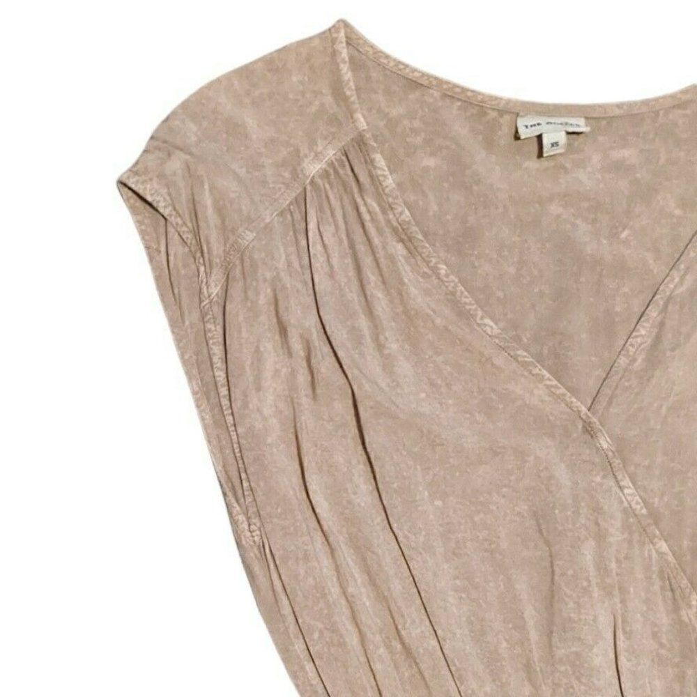 ‎The Odells Hi-Low Sleeveless Dress Pockets Beige Beach Lightweight Rayon XS - Picture 3 of 7